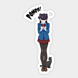 Komi Can't Communicate: POMPH! Sticker